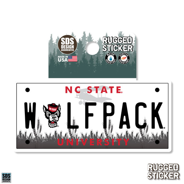 Rugged Sticker License Plate